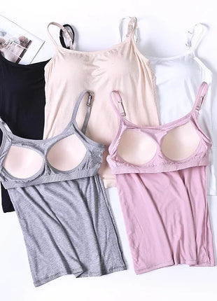 Modal Long Sling Vest Inner Wear-free Bra Top