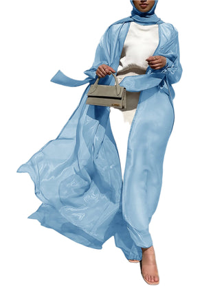 Puff Sleeve Light Abaya