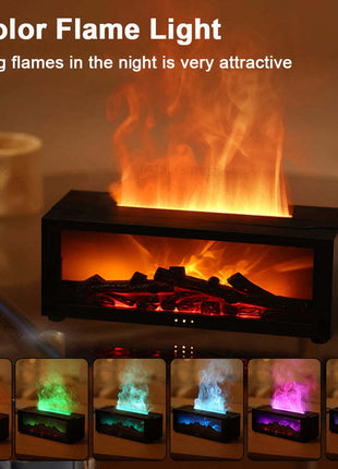 3D Flame Aromatherapy Oil Diffuser with Remote Control