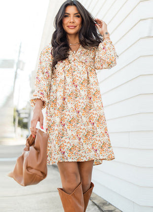Vacation Style Flower Dress