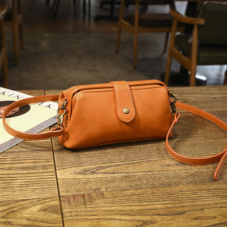 Korean Soft Leather Medium crossbody Handbag