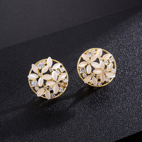 Fashionable Flowers High-end Earrings