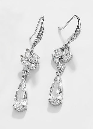 Korean Water Drop Long Earrings