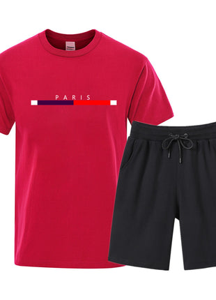 Cotton T-shirt & Shorts Two-piece Set