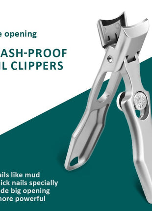 Splash-Resistant Stainless Steel Nail Clipper Set