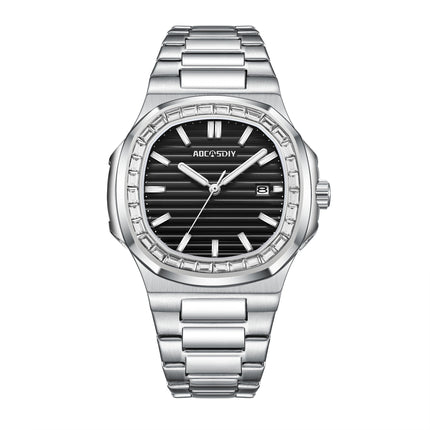Diamond Steel Belt Luminous Quartz Waterproof Watch