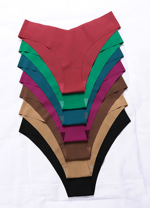 Seamless Ice Silk Underwear Cotton Crotch Set of 3, 4 or 7