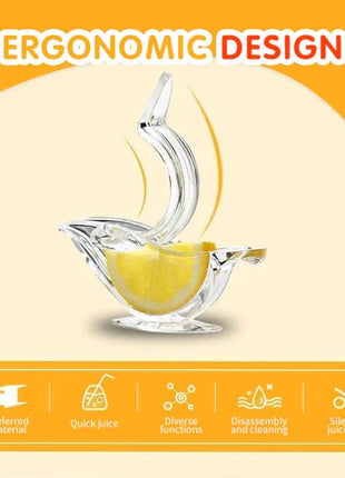 Manual Lemon Juicer Transparent Acrylic Squeezer Kitchen Tools Gadgets