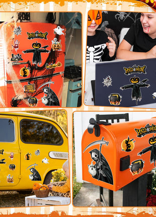 Halloween Magnetic Suction Fridge Stickers Set
