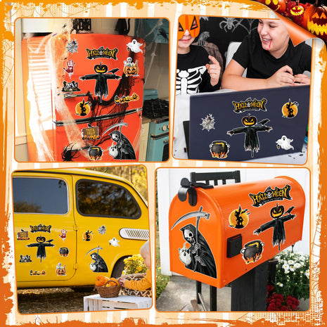Halloween Magnetic Suction Fridge Stickers Set