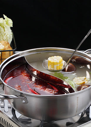 Stainless Steel Two-Flavour Hot Pot