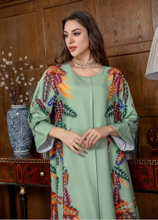 Light Green Long Sleeve Dress