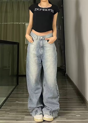 Straight Loose Wide-leg Bell-bottoms Jeans