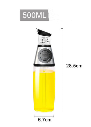 Glass Oil Dispenser Bottle with Measurement
