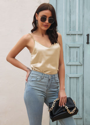 Elegant Satin Tank Top