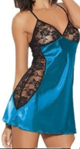 Lace Suspenders One-Piece