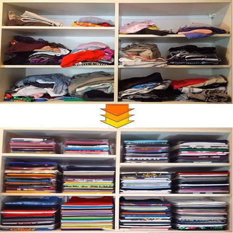 10-Layer Clothes Storage Board – Fold, Stack & Organize Like a Pro