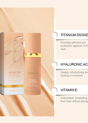 EelHope Natural Lightweight Concealer And Moisturizer Liquid Foundation