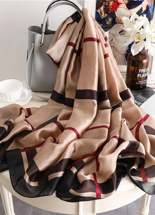 Geometric Silk Scarf