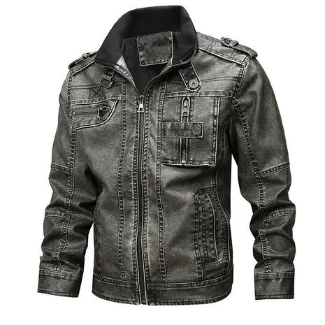 Casual Motorcycle PU Leather Coat