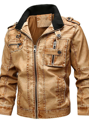 Casual Motorcycle PU Leather Coat