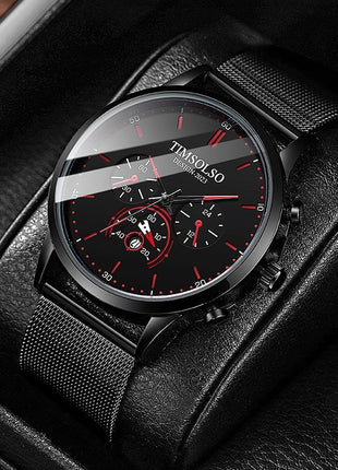 Simple And High-end Elegant Cool Ultra-thin Calendar Quartz Watch