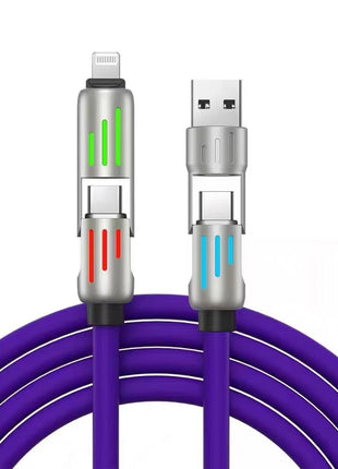 4in1 Indicator Light Mobile Phone Charging Cable 240W Light Column