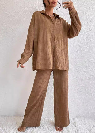 Elegant Trousers Long Sleeve Suit