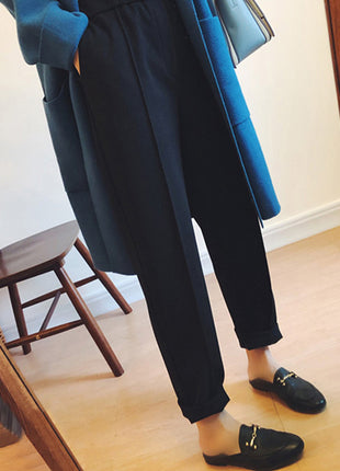 Plus Size Straight Tapered Casual Pants