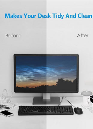 Mushroom Charging Dock Station LED Light Lamp 5-Port