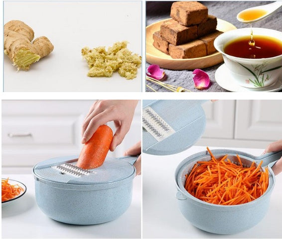 8 In 1 Multipurpose Slicer with Strainer