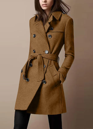 Double Breasted Woolen Coat