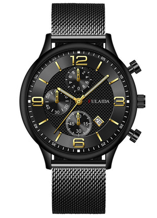 Mesh Strap Calendar Quartz Watch