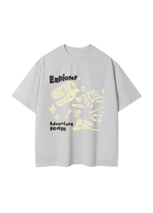 Dinosaur Printed Double Yarn Cotton