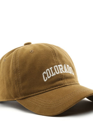 Japanese Fashionable Retro Letter Embroidery Cap