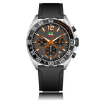 Silver Black Orange