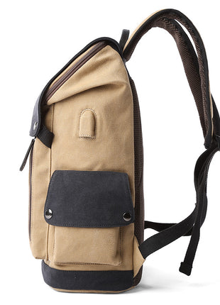 Canvas Backpack Large Capacity Student School Bag