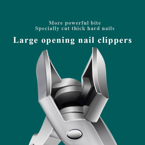 Splash-Resistant Stainless Steel Nail Clipper Set