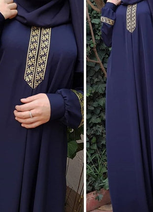 Plus Size Print Abaya