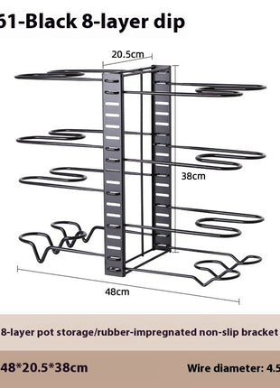 Removable Folding Multi-functional Kitchen Rack
