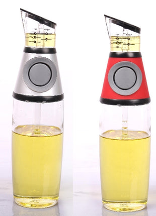 Glass Oil Dispenser Bottle with Measurement
