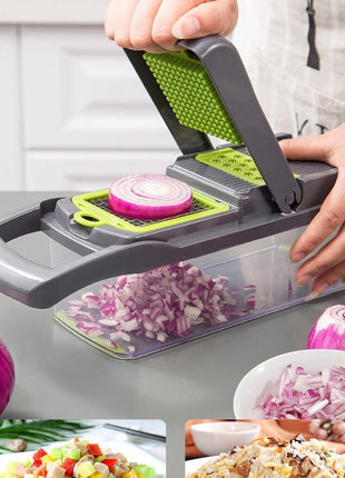 7-in-1 Multifunctional Vegetable & Fruit Cutter – Slicer, Dicer & Chopper