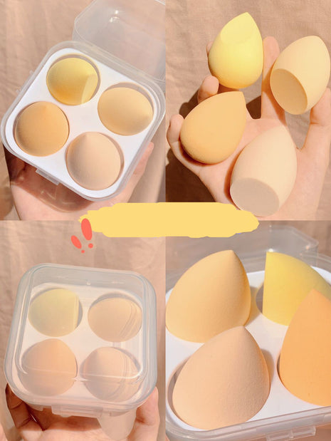 Makeup Sponge Egg with Box Set of 4