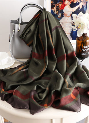 Geometric Silk Scarf