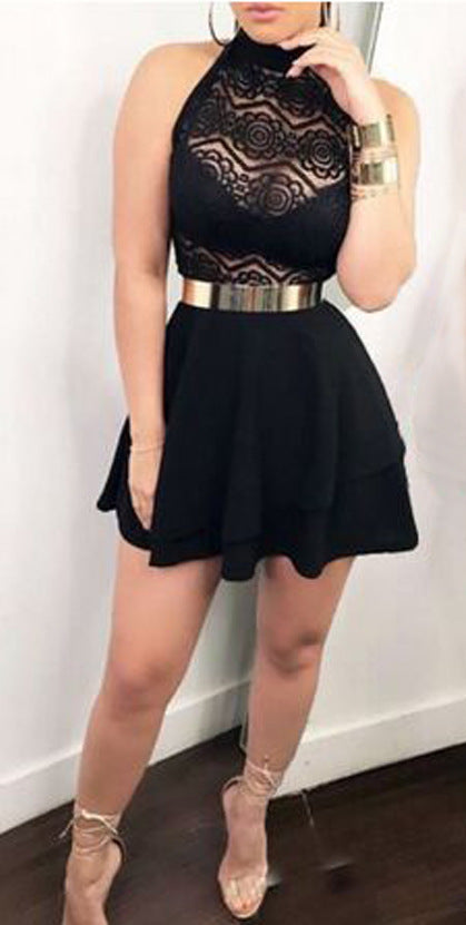 Lace Stitching Dress