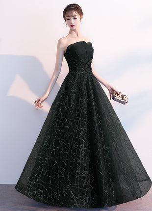Strapless Long Evening Dress