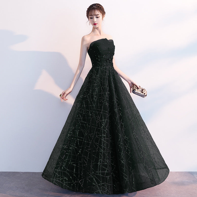 Strapless Long Evening Dress