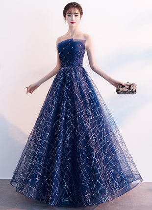 Strapless Long Evening Dress