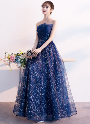 Strapless Long Evening Dress