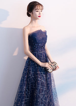 Strapless Long Evening Dress